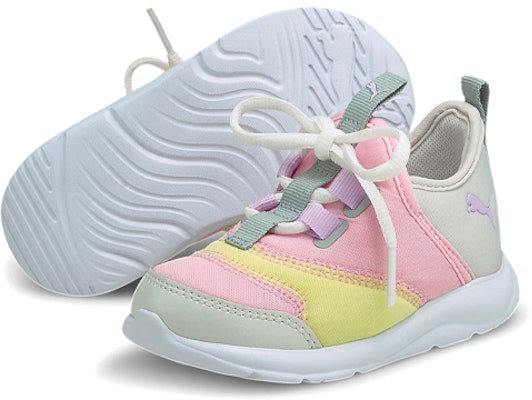 嬰幼兒 PUMA Fun Racer 低筒 學步鞋 粉灰黃 Lookbook 嬰幼兒 PUMA Fun Racer 低筒 學步鞋 粉灰黃