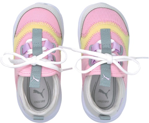 嬰幼兒 PUMA Fun Racer 低筒 學步鞋 粉灰黃 Shop 嬰幼兒 PUMA Fun Racer 低筒 學步鞋 粉灰黃