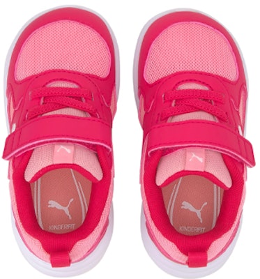 婴童 Puma Fun Racer 防滑透氣慢跑鞋 粉白 Shop 婴童 Puma Fun Racer 防滑透氣慢跑鞋 粉白