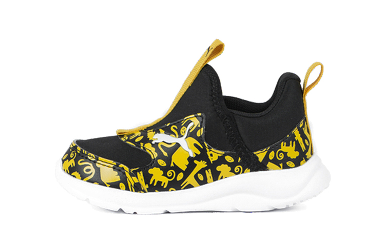 (Toddler) Puma Fun Racer Slip On SU 'Black Yellow' 194344-01