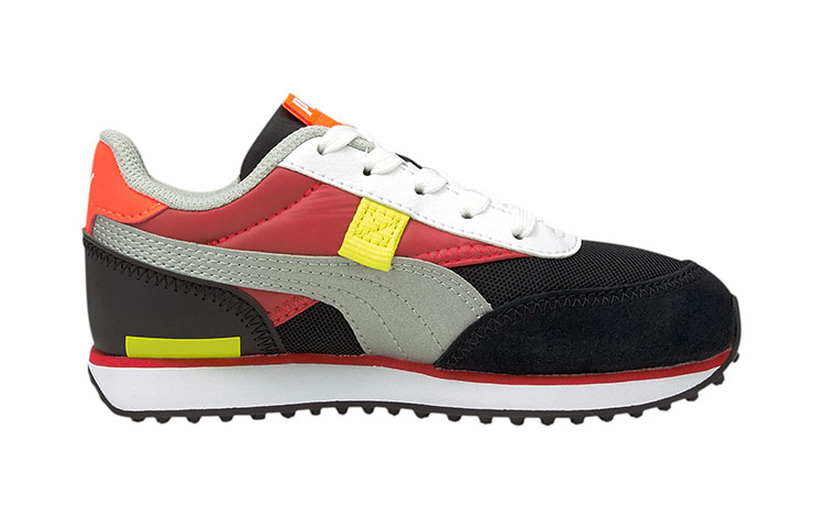 (Preschool) Puma Future Rider Neon Sports Running Shoes Black/Red/White ...