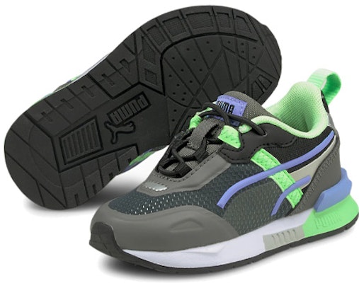 嬰兒 Puma Mirage Tech 輕便耐磨防滑 低筒運動鞋 灰綠藍 Lookbook 嬰兒 Puma Mirage Tech 輕便耐磨防滑 低筒運動鞋 灰綠藍