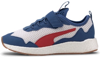 (Preschool) Puma Nrgy Neko Skim Ac Sports Running Shoes Blue/White/Red 192824-08 (Preschool) Puma Nrgy Neko Skim Ac Sports Running Shoes Blue/White/Red 192824-08