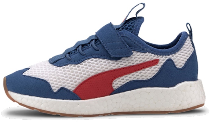 (Preschool) Puma Nrgy Neko Skim Ac Sports Running Shoes Blue/White/Red 192824-08 Buy (Preschool) Puma Nrgy Neko Skim Ac Sports Running Shoes Blue/White/Red 192824-08