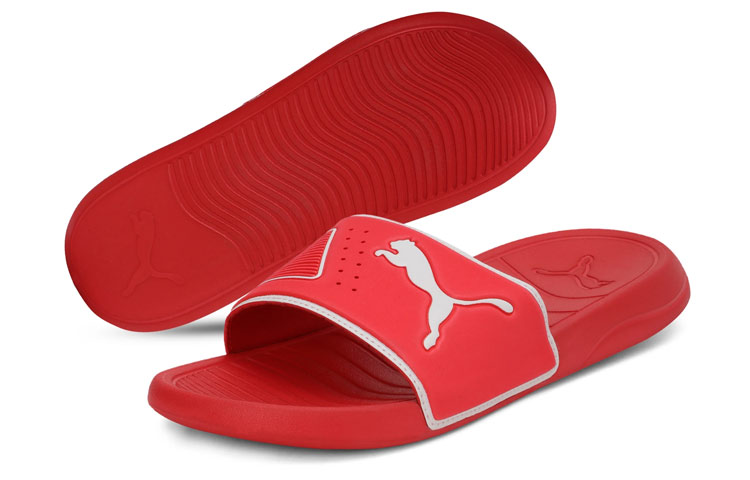 Order (TD) 彪马 Popcat 20 '高风险红' 夹板拖鞋 372282-03