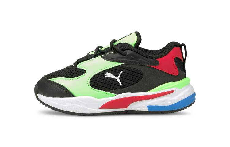 (Toddler) Puma RS-Fast 'Black Elektro Green' 375699-01
