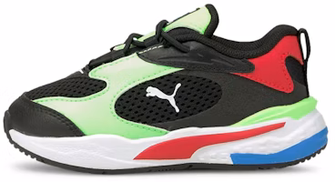 (Toddler) Puma RS-Fast 'Black Elektro Green' 375699-01 (Toddler) Puma RS-Fast 'Black Elektro Green' 375699-01