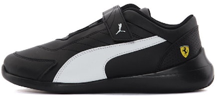(Toddler) Puma Scuderia Ferrari Kart Cat III 'Black White Yellow' 306429-05 (Toddler) Puma Scuderia Ferrari Kart Cat III 'Black White Yellow' 306429-05