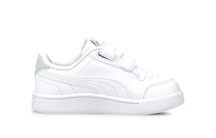 Order (TD) Puma Shuffle Velcro 'Putih Abu-abu Ungu' 375690-01