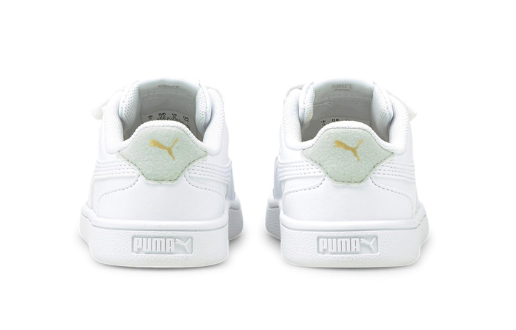 Shop (TD) Puma Shuffle Velcro 'Putih Abu-abu Ungu' 375690-01