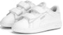 (TD) Puma Smash 3.0 Kulit Velcro 'Putih Kelabu Muda Sejuk' 392034-02
