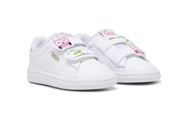 Shop (TD) Puma Smash 3.0 Owl ''Bianco Strawberry Burst'' 394435-01