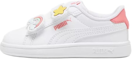(Toddler) Puma Smash 3.0 V 'Badges - White Passionfruit' 397287-01 (Toddler) Puma Smash 3.0 V 'Badges - White Passionfruit' 397287-01