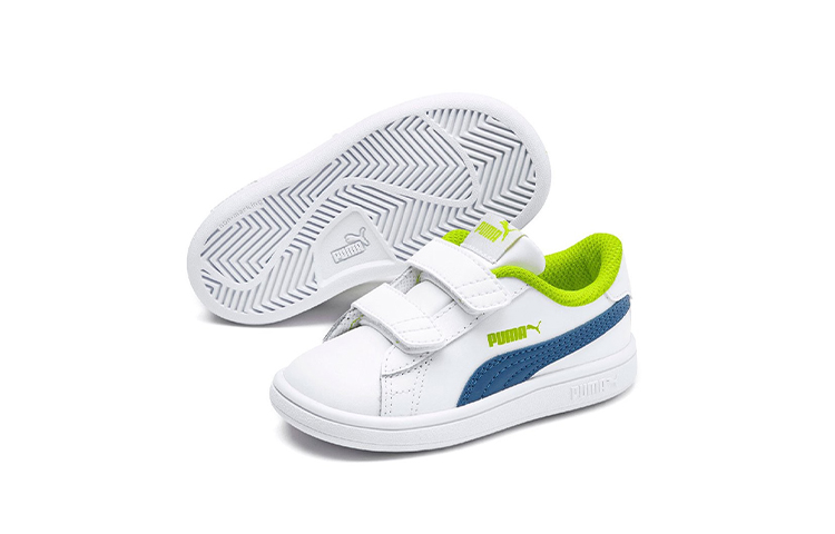 Lookbook (TD) Puma Smash V2 'Putih Biru Hijau' 365174-12