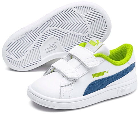 (TD) Puma Smash V2 'Putih Biru Hijau' 365174-12 Lookbook (TD) Puma Smash V2 'Putih Biru Hijau' 365174-12
