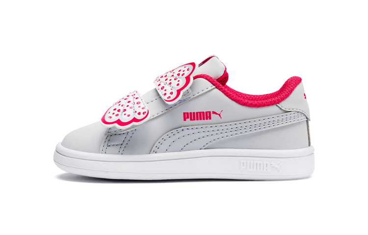 Buy (TD) Puma Smash v2 Butterfly AC Sneakers Abu-Abu/Merah 370096-04