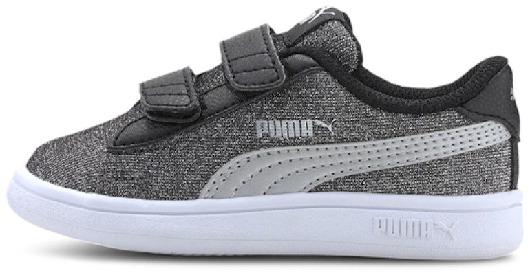 (TD) Puma SMASH V2 GLITZ GLAM V INF 'Negro Plata Blanco' 367380-14 Buy (TD) Puma SMASH V2 GLITZ GLAM V INF 'Negro Plata Blanco' 367380-14