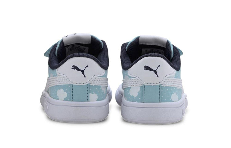 Lookbook (TD) Puma Smash V2 V 'Cloud - Gulf Stream' Lelaki Kasual - Biru Gulf Stream. 371194-02