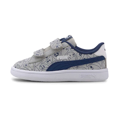 (TD) Puma Smash v2 White-Blue 'Monster Family'