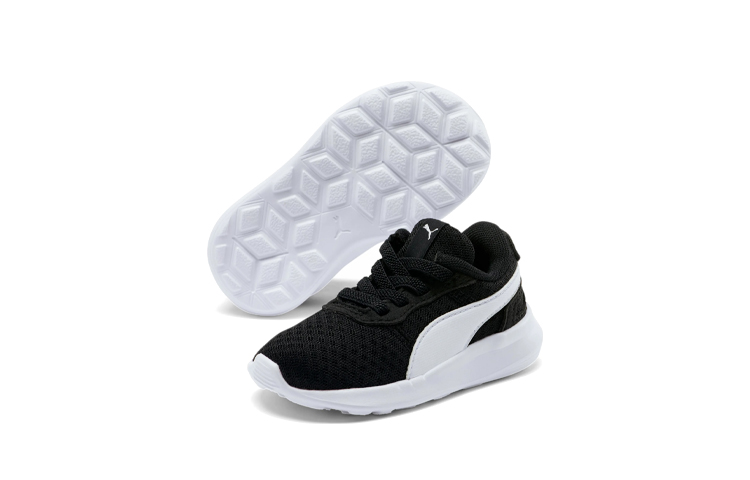 Lookbook 嬰兒 Puma ST Activate 舒適透氣 低筒休閒運動鞋 黑白