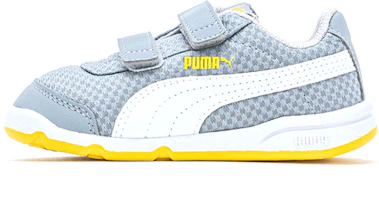 (Toddler) Puma Stepfleex 2 Mesh VE 'Grey Yellow' 192525-16 (Toddler) Puma Stepfleex 2 Mesh VE 'Grey Yellow' 192525-16