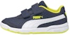 (PS) Puma Stepfleex 2 SL VE Kasut Sukan Kanak-Kanak Biru/Kuning/Putih 192522-23