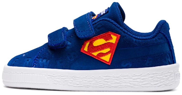 (Toddler) Puma Suede 'Justice League Blue All-Over Print' 366560-02 Buy (Toddler) Puma Suede 'Justice League Blue All-Over Print' 366560-02