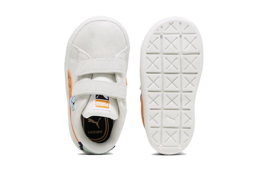 Shop 嬰幼兒 彪馬（Puma）麂皮經典 'Mix Match - 暖白色' 392525-01