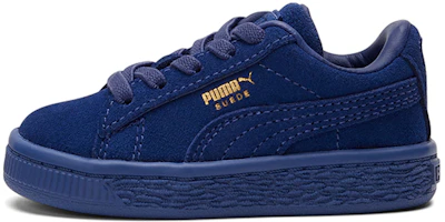 (Toddler) Puma Suede Classic Mono Gold Casual Board Shoes Blue 381572-02 (Toddler) Puma Suede Classic Mono Gold Casual Board Shoes Blue 381572-02