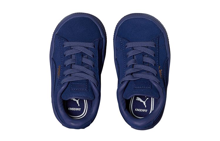 Lookbook (TD) Puma Suede Classic Mono Gold Freizeit Skate-Schuhe Blau 381572-02