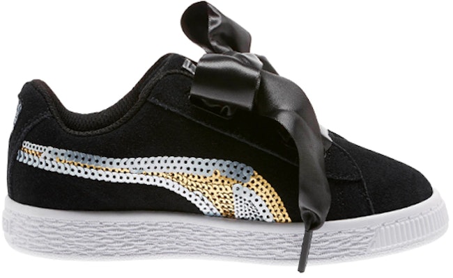 (Toddler) Puma Suede Heart Trailblazer 'Black Sequin Logo' 368955-02 Order (Toddler) Puma Suede Heart Trailblazer 'Black Sequin Logo' 368955-02