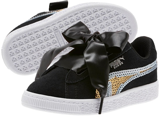 (Toddler) Puma Suede Heart Trailblazer 'Black Sequin Logo' 368955-02 Purchase (Toddler) Puma Suede Heart Trailblazer 'Black Sequin Logo' 368955-02