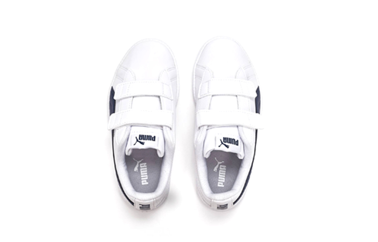 Lookbook (Toddler) Puma Up V Inf 'White Blue Velcro' 373603-06