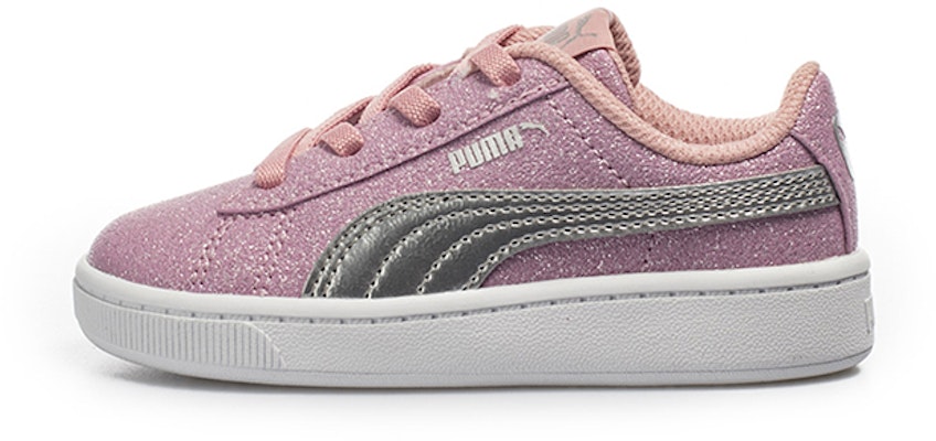 (Toddler) Puma Vikky V2 Glitz Casual Board Shoes Grey/Pink 370626-02 Buy (Toddler) Puma Vikky V2 Glitz Casual Board Shoes Grey/Pink 370626-02