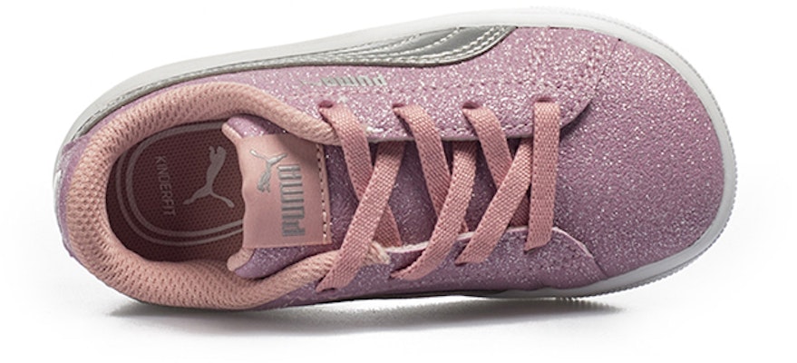 (Toddler) Puma Vikky V2 Glitz Casual Board Shoes Grey/Pink 370626-02 Lookbook (Toddler) Puma Vikky V2 Glitz Casual Board Shoes Grey/Pink 370626-02