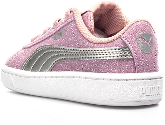 (Toddler) Puma Vikky V2 Glitz Casual Board Shoes Grey/Pink 370626-02 Shop (Toddler) Puma Vikky V2 Glitz Casual Board Shoes Grey/Pink 370626-02