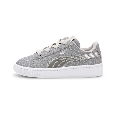 (TD) Puma Vikky V2 Glitz Casual Board Shoes Grey/White