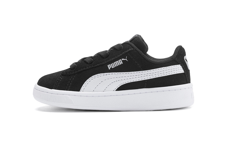 (Toddler) Puma Vikky v2 Suede 'Black White' 370516-01