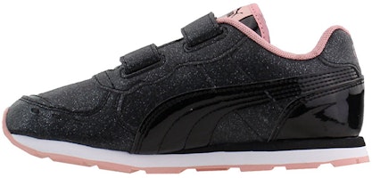 (Toddler) Puma Vista Glitz 'Black Pink' 369720-06 (Toddler) Puma Vista Glitz 'Black Pink' 369720-06