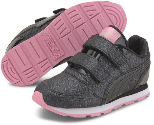 (Toddler) Puma Vista Glitz V 'Black Pink' 369720-10 Lookbook (Toddler) Puma Vista Glitz V 'Black Pink' 369720-10