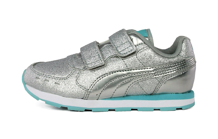 (Toddler) Puma Vista Glitz V Low 'Magic Tape Silver' 369720-07