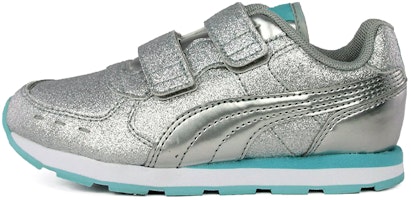 (Toddler) Puma Vista Glitz V Low 'Magic Tape Silver' 369720-07 (Toddler) Puma Vista Glitz V Low 'Magic Tape Silver' 369720-07