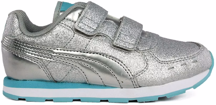 (TD) Puma Vista Glitz V Low 女童鞋 '魔术贴银色' 369720-07 Order (TD) Puma Vista Glitz V Low 女童鞋 '魔术贴银色' 369720-07