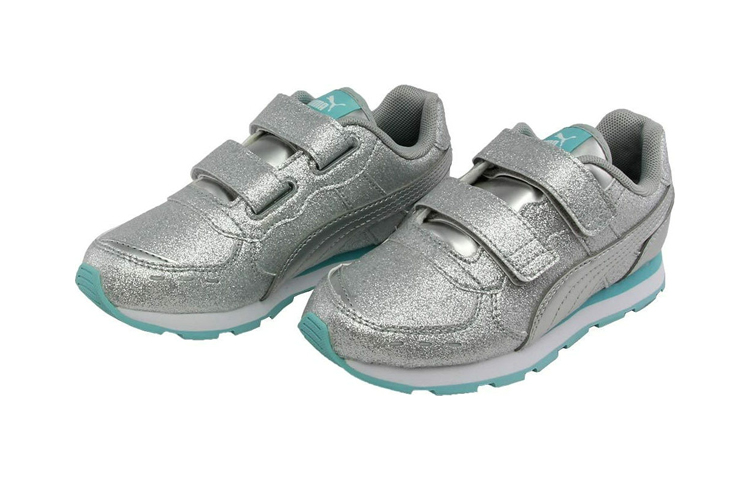 Lookbook (TD) Puma Vista Glitz V Low ''Klettverschluss Silber'' 369720-07