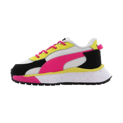 (TD) Puma Wild Rider - Pink Glow Yellow' 'Rollin'