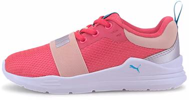 (Preschool) Puma Wired Run Agile Imeva Low-Top Sneakers Pink/White/Silver 374434-03 (Preschool) Puma Wired Run Agile Imeva Low-Top Sneakers Pink/White/Silver 374434-03