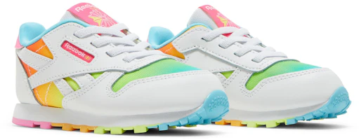 Cheap (Reebok) 經典皮革 ‘彩虹’ 幼童運動鞋 HP5545