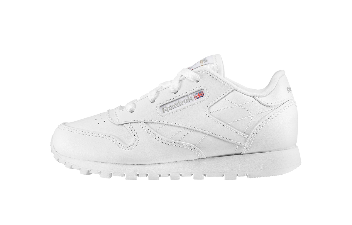 (Toddler) Reebok Classic Leather 'White Grey' 50192