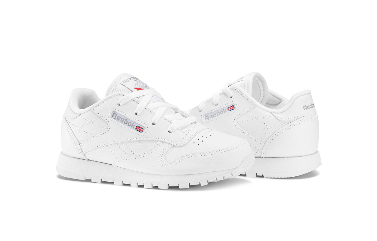 Lookbook (Toddler) Reebok Classic Leather 'White Grey' 50192