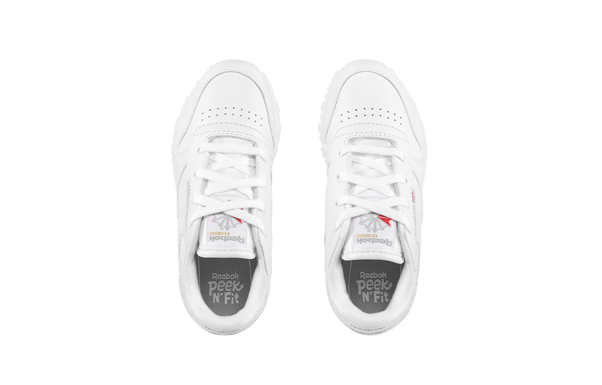 Shop (Toddler) Reebok Classic Leather 'White Grey' 50192